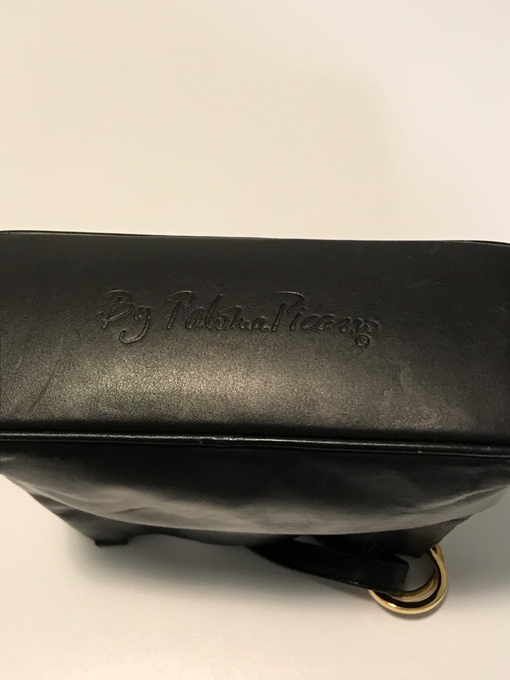 Vintage Paloma Picasso Shoulder bag or purse - black leather- made in Italy - Picture 3 of 10